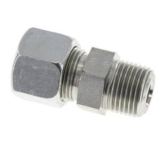 14S y R1/2'' Racor de corte recto de acero galvanizado con rosca macho 630 bar ISO 8434-1