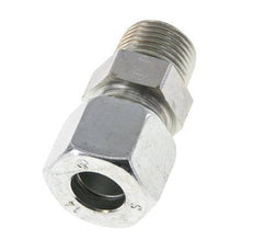 14S y R1/2'' Racor de corte recto de acero galvanizado con rosca macho 630 bar ISO 8434-1
