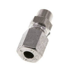 Racor de corte recto de acero inoxidable 6L y R1/8'' con rosca macho 315 bar ISO 8434-1