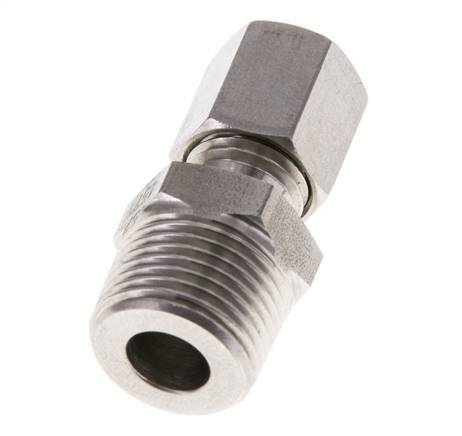 Accesorio de corte recto de acero inoxidable 6L y R3/8'' con rosca macho 315 bar ISO 8434-1
