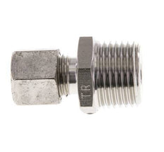 Racor de corte recto de acero inoxidable 8L y R1/2'' con rosca macho 315 bar ISO 8434-1