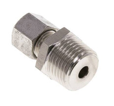 Racor de corte recto de acero inoxidable 8L y R1/2'' con rosca macho 315 bar ISO 8434-1
