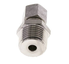 Racor de corte recto de acero inoxidable 8L y R1/2'' con rosca macho 315 bar ISO 8434-1