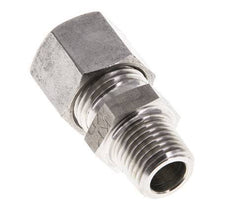 Racor de corte recto de acero inoxidable 10L y R1/4'' con rosca macho 315 bar ISO 8434-1