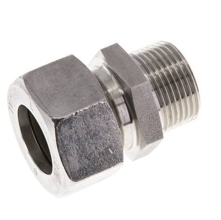 Accesorio de corte recto de acero inoxidable 22L y R3/4'' con rosca macho 160 bar ISO 8434-1