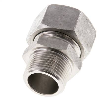 Accesorio de corte recto de acero inoxidable 22L y R3/4'' con rosca macho 160 bar ISO 8434-1