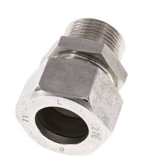 Accesorio de corte recto de acero inoxidable 22L y R3/4'' con rosca macho 160 bar ISO 8434-1