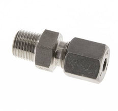 Accesorio de corte recto de acero inoxidable 6L y R1/4'' con rosca macho 630 bar ISO 8434-1