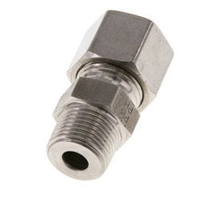 Racor de corte recto de acero inoxidable 10L y R3/8'' con rosca macho 630 bar ISO 8434-1