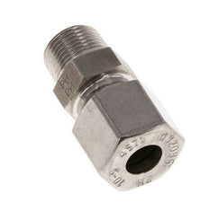 Racor de corte recto de acero inoxidable 10L y R3/8'' con rosca macho 630 bar ISO 8434-1
