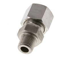 Racor de corte recto de acero inoxidable 10L y R1/4'' con rosca macho 630 bar ISO 8434-1