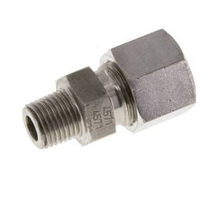 Racor de corte recto de acero inoxidable 10L y R1/4'' con rosca macho 630 bar ISO 8434-1