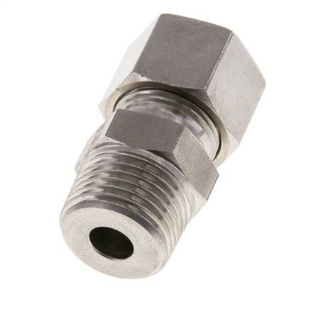 Accesorio de corte recto de acero inoxidable 12L y R1/2'' con rosca macho 630 bar ISO 8434-1