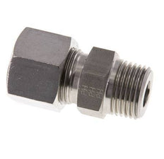 Accesorio de corte recto de acero inoxidable 14S y R1/2'' con rosca macho 630 bar ISO 8434-1