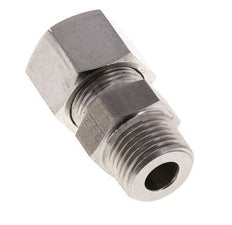 Accesorio de corte recto de acero inoxidable 14S y R1/2'' con rosca macho 630 bar ISO 8434-1
