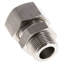 Accesorio de corte recto de acero inoxidable de 25L y R1'' con rosca macho 400 bar ISO 8434-1