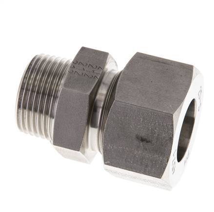 Accesorio de corte recto de acero inoxidable de 25L y R1'' con rosca macho 400 bar ISO 8434-1