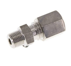 Racor de compresión recto de acero inoxidable 6L y R1/8'' con rosca macho 315 bar ISO 8434-1