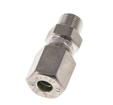 Racor de compresión recto de acero inoxidable 6L y R1/8'' con rosca macho 315 bar ISO 8434-1