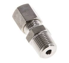 Racor de compresión recto de acero inoxidable 6L y R1/4'' con rosca macho 315 bar ISO 8434-1