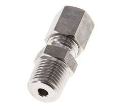 Racor de compresión recto de acero inoxidable 6L y R1/4'' con rosca macho 315 bar ISO 8434-1