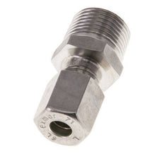 Racor de compresión recto de acero inoxidable 6L y R3/8'' con rosca macho 315 bar ISO 8434-1
