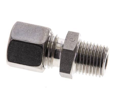 8L & R1/4'' Stainless Steel Straight Compression Fitting with Male Threads 315 bar ISO 8434-1