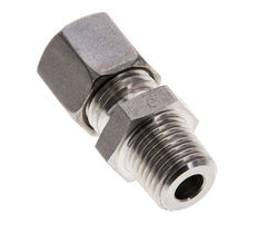 8L & R1/4'' Stainless Steel Straight Compression Fitting with Male Threads 315 bar ISO 8434-1