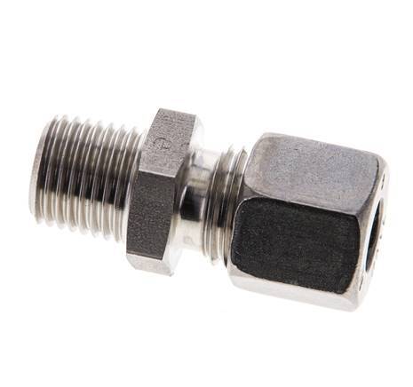 8L & R1/4'' Stainless Steel Straight Compression Fitting with Male Threads 315 bar ISO 8434-1