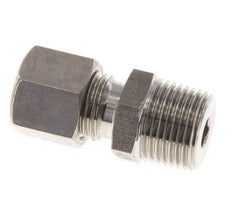 Racor de compresión recto de acero inoxidable 8L y R3/8'' con rosca macho 315 bar ISO 8434-1