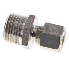 Racor de compresión recto de acero inoxidable 8L y R1/2'' con rosca macho 315 bar ISO 8434-1