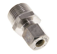 Racor de compresión recto de acero inoxidable 8L y R1/2'' con rosca macho 315 bar ISO 8434-1