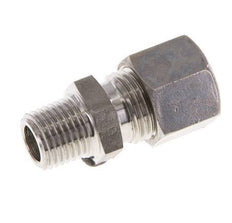 Racor de compresión recto de acero inoxidable 10L y R1/4'' con rosca macho 315 bar ISO 8434-1