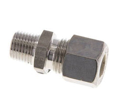Racor de compresión recto de acero inoxidable 10L y R1/4'' con rosca macho 315 bar ISO 8434-1