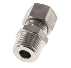 Racor de compresión recto de acero inoxidable 12L y R1/2'' con rosca macho 315 bar ISO 8434-1