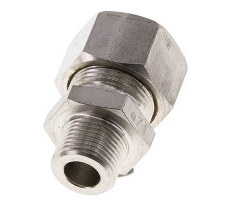 Racor de compresión recto de acero inoxidable 15L y R3/8'' con rosca macho 315 bar ISO 8434-1