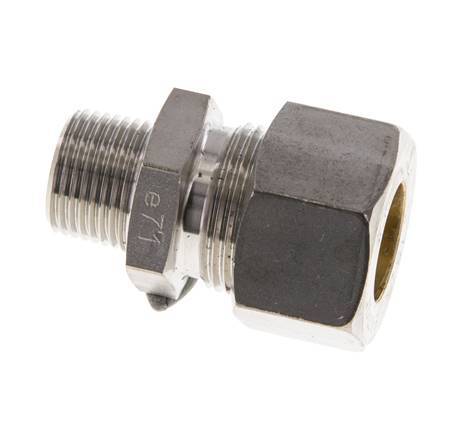 Racor de compresión recto de acero inoxidable 15L y R3/8'' con rosca macho 315 bar ISO 8434-1