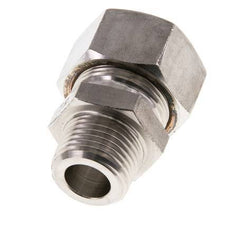 Racor de compresión recto de acero inoxidable 18L y R1/2'' con rosca macho 315 bar ISO 8434-1