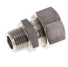 Racor de compresión recto de acero inoxidable 18L y R1/2'' con rosca macho 315 bar ISO 8434-1