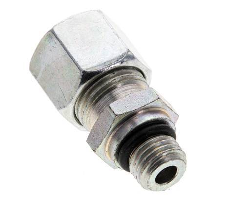 10L y UNF 7/16''-20 Racor de corte recto de acero galvanizado con rosca macho 315 bar ISO 8434-1