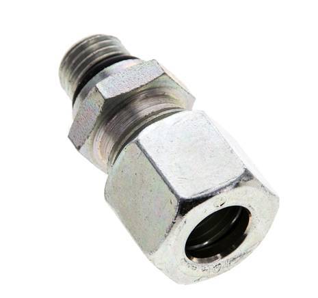 10L y UNF 7/16''-20 Racor de corte recto de acero galvanizado con rosca macho 315 bar ISO 8434-1