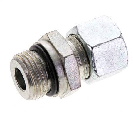 12L y UNF 3/4''-16 Racor de corte recto de acero galvanizado con rosca macho 315 bar ISO 8434-1