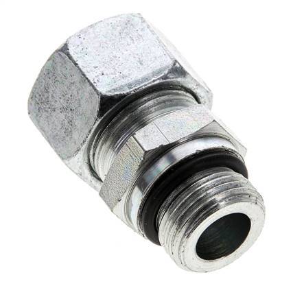 15L y UNF 3/4''-16 Racor de corte recto de acero galvanizado con rosca macho 315 bar ISO 8434-1