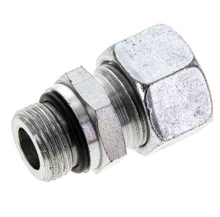 15L y UNF 3/4''-16 Racor de corte recto de acero galvanizado con rosca macho 315 bar ISO 8434-1