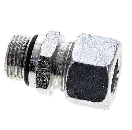 15L y UNF 3/4''-16 Racor de corte recto de acero galvanizado con rosca macho 315 bar ISO 8434-1