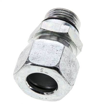 15L y UNF 3/4''-16 Racor de corte recto de acero galvanizado con rosca macho 315 bar ISO 8434-1