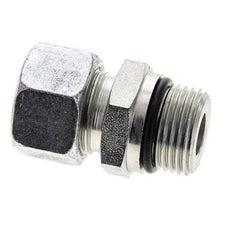 15L & UNF 7/8''-14 Racor recto de acero zincado con rosca macho 315 bar ISO 8434-1