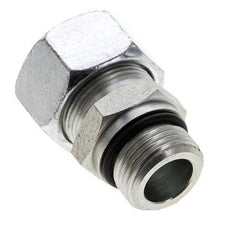 18L & UNF 7/8''-14 Racor recto de acero zincado con rosca macho 315 bar ISO 8434-1