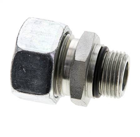 22L y UNF 7/8''-14 Racor de corte recto de acero galvanizado con rosca macho 160 bar ISO 8434-1