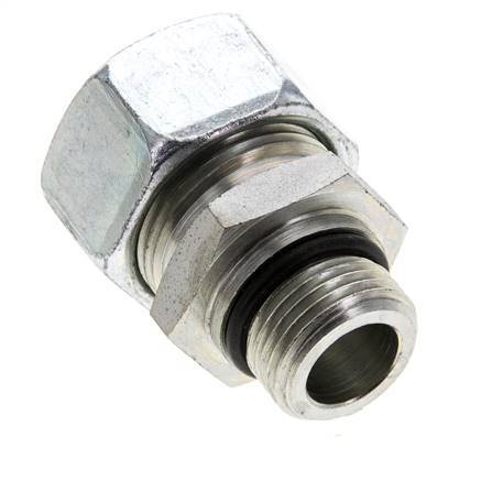 22L y UNF 7/8''-14 Racor de corte recto de acero galvanizado con rosca macho 160 bar ISO 8434-1